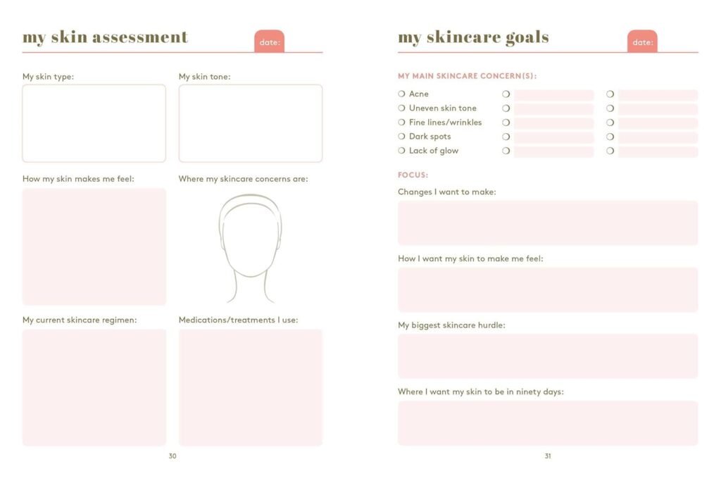 Daily Skincare Journal: From Testing New Products to Tracking Your Daily Routine, Your Guide to the Best Skin Ever!      Hardcover – March 14, 2023