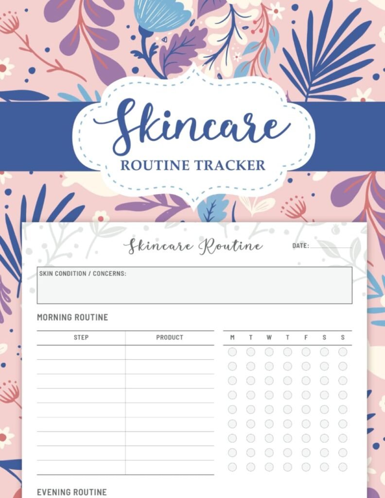 Skincare Routine Tracker Journal: Your Beauty Routine Planner for Morning  Evening - Skincare Logbook to Record Your Daily Rituals      Paperback – Notebook, January 9, 2024